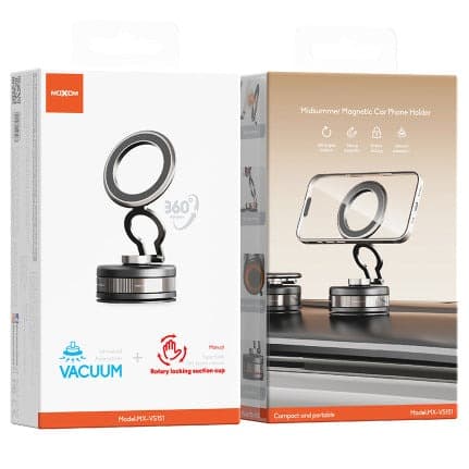 Moxom MX VS151 Magnetic Vacuum Suction Car Phone Holder With 360° Rotation view 5