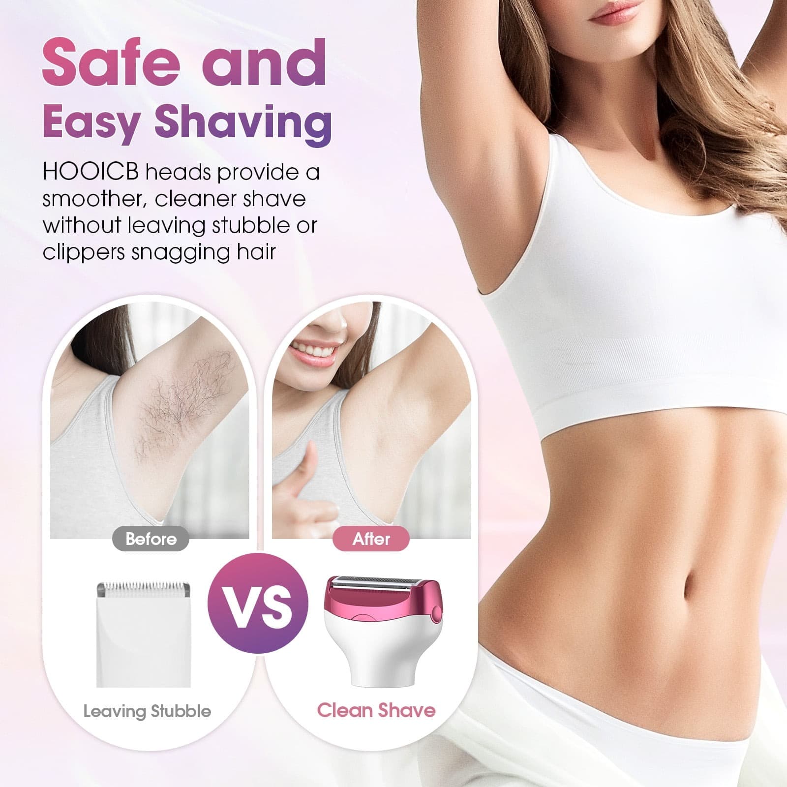 MS8377 Electric Razor For Women 5 in 1 Rechargeable Cordless Bikini Trimmer With Digital Display view 6
