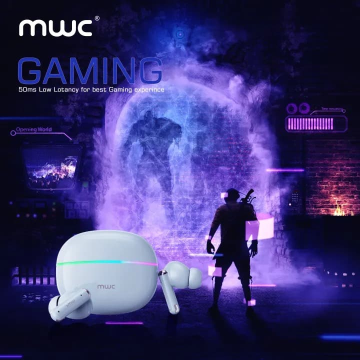 MWC CoolPods Pro ANC & ENC Wireless Earbuds 40H Playtime view 2