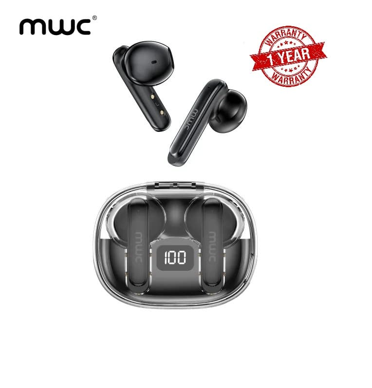 MWC Hero MT69 ENC AI Bluetooth 5.4 Gaming TWS EarbudsIPX6 Water Resistant 40H Playback