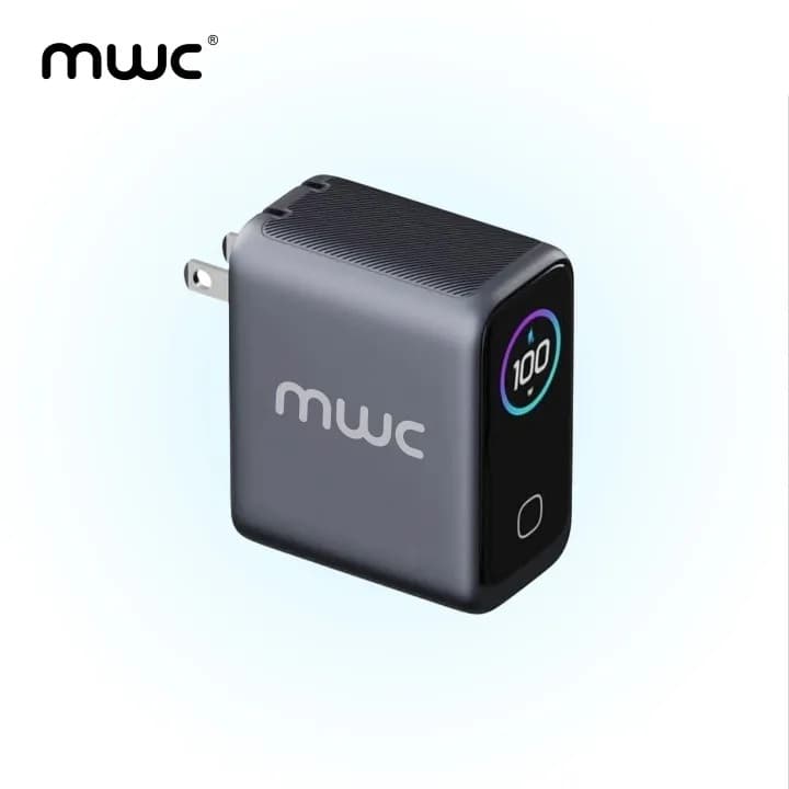 MWC MGF100 Pro 100W 3-Port Smart AI Premium GaN Charger With AI Display And Touch Control