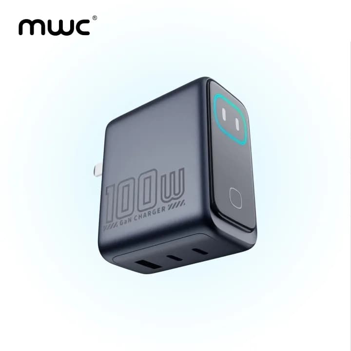 MWC MGF100 Pro 100W 3-Port Smart AI Premium GaN Charger With AI Display And Touch Control view 3