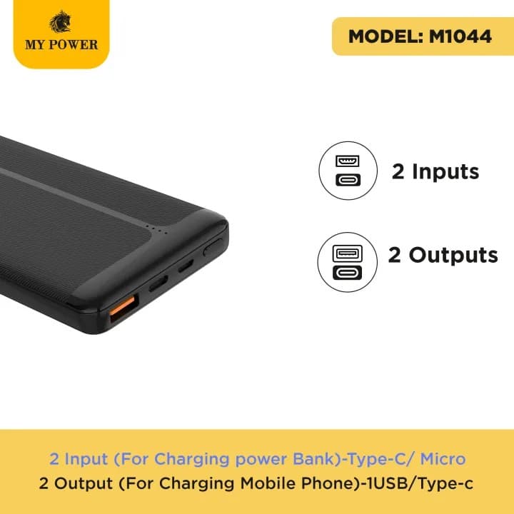 My Power M1044 10000mah Fast Charging Powerbank view 3