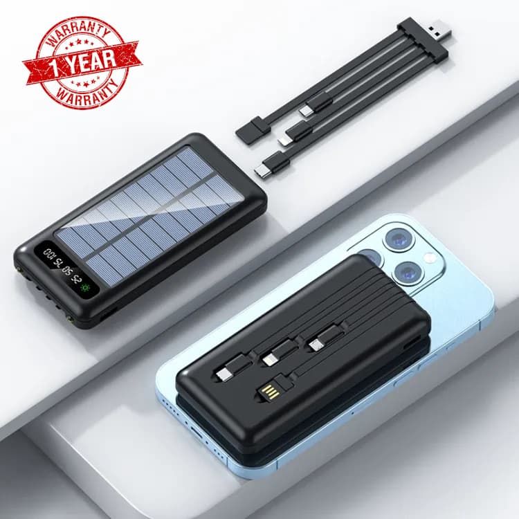 My Power M293SL 20000mAh Solar Powerbank Cable Attatched Type C Input