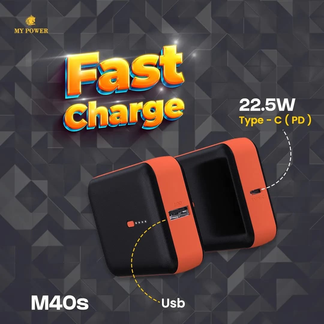 My Power M40s 22.5w 10000mAh Fast Charging Powerbank view 3