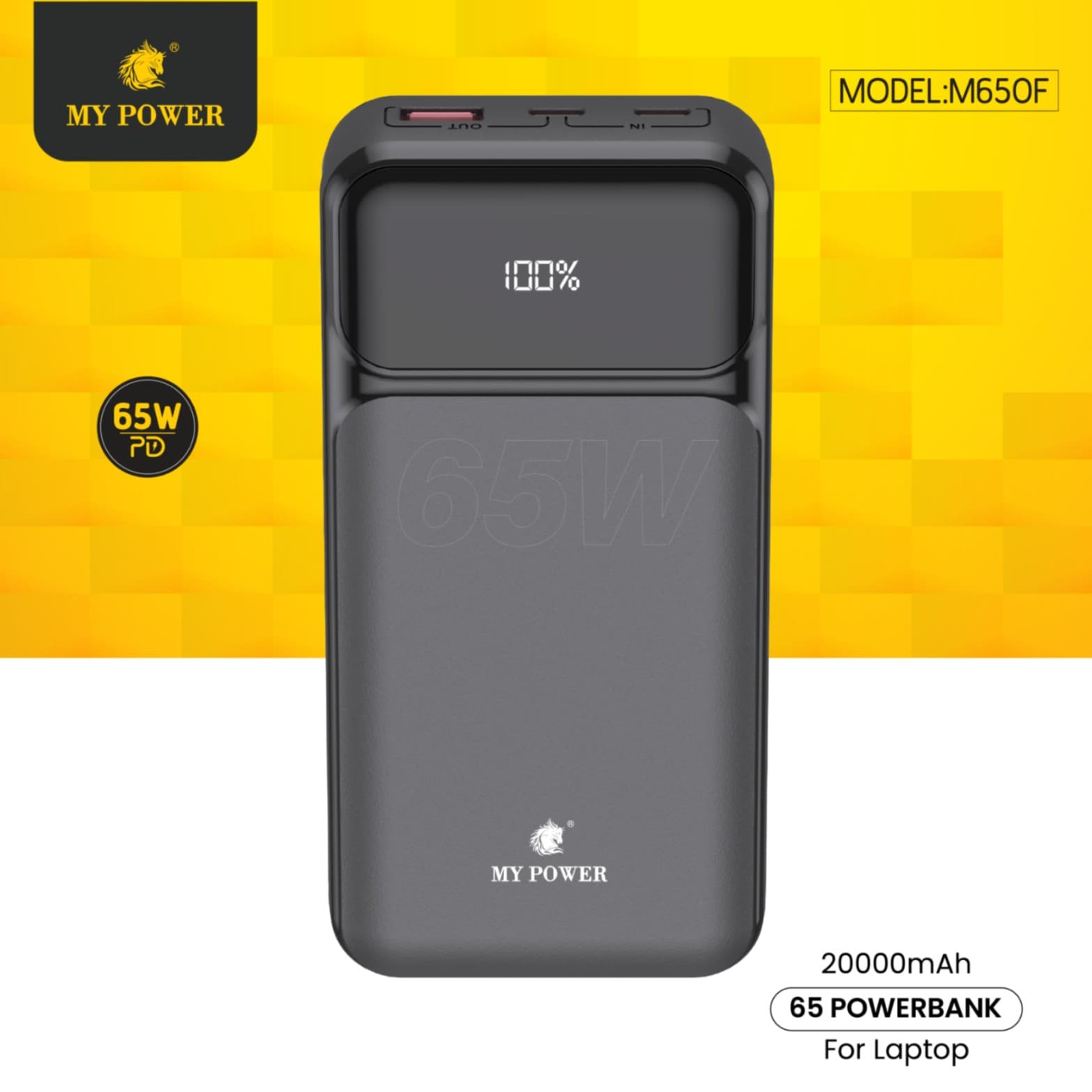My Power M650F 65 Watt 20000mah Laptop Powerbank