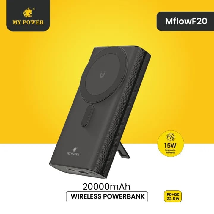My Power Mflow F20 20000mAh 15W Wireless Magsafe Fast Charging Powerbank