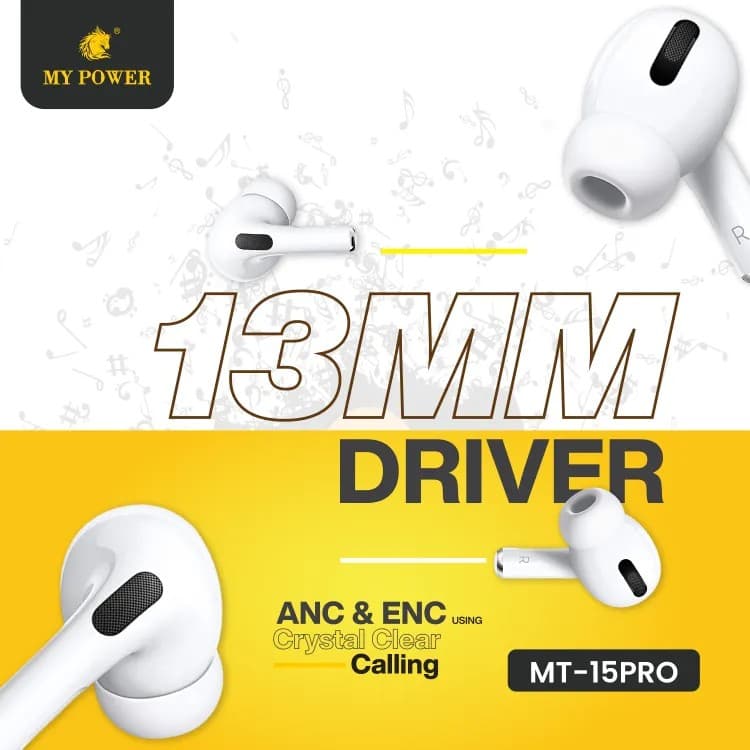 My Power MT15 Pro ANC & ENC Wireless Earbuds view 2