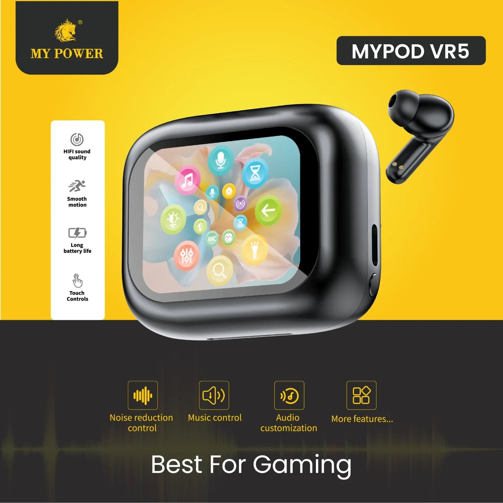 My Power Mypod VR5 Wireless Bluetooth Earbuds