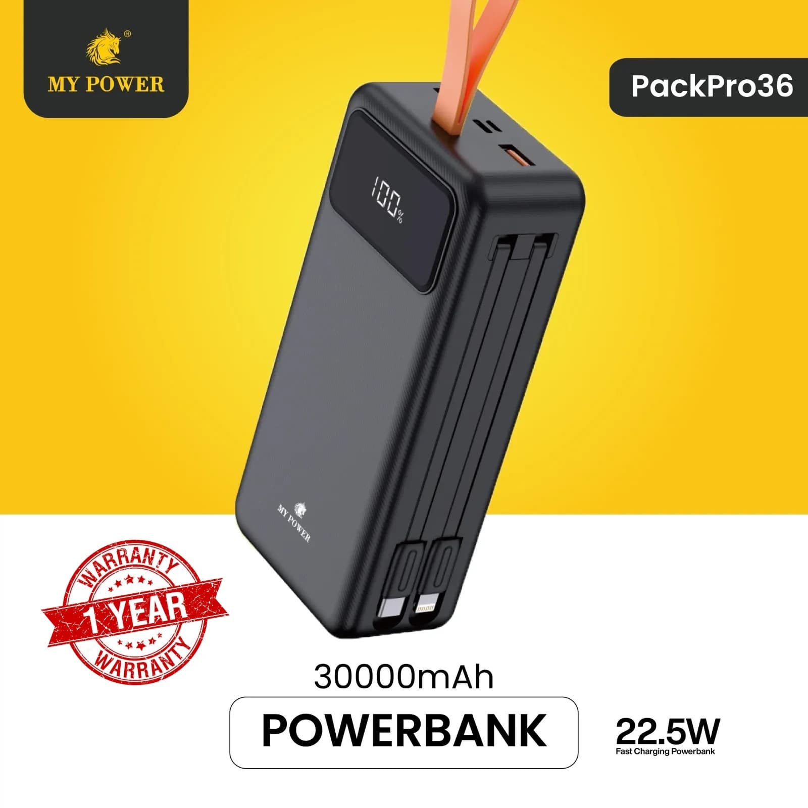 My Power PackPro 36 30000mAh Fast Charging Powerbank