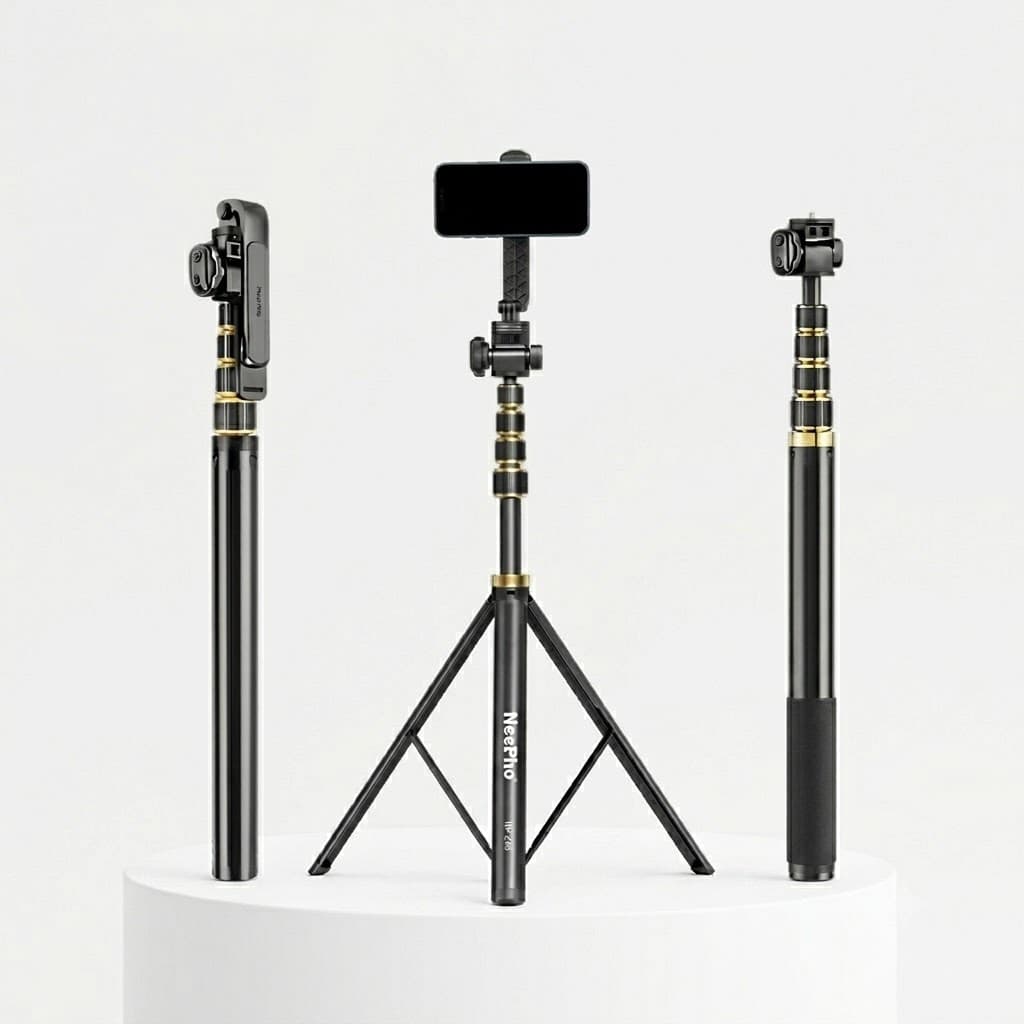 NeePho NP Z4 Professional Video Light Stand Studio Lighting Equipment Adjustable Height Video Light