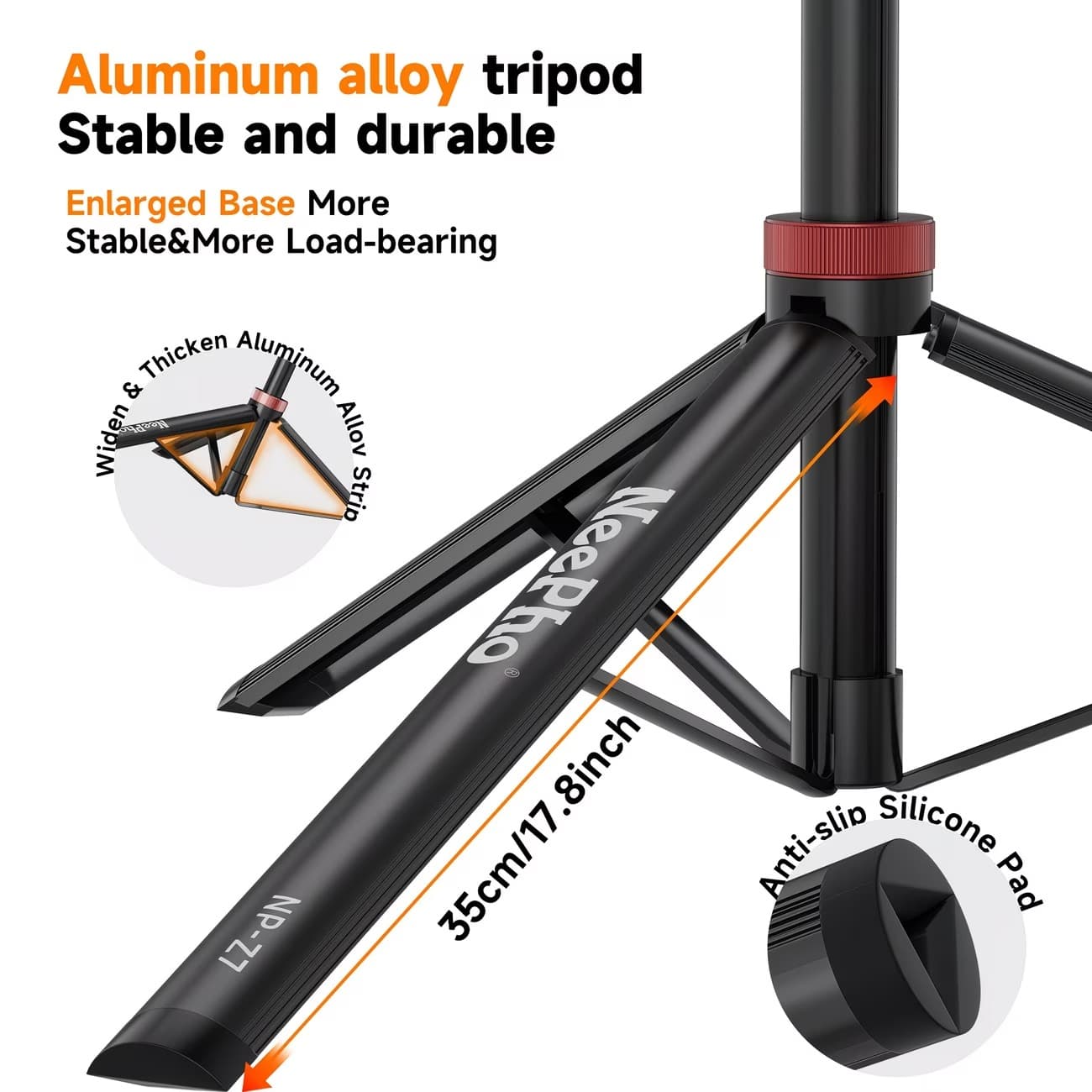 Neepho NP Z7 74″ Extendable Phone Tripod & Selfie Stick view 5