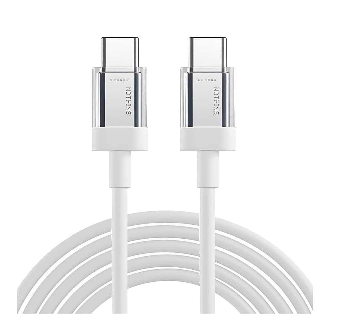 Nothing Type C To C 100cm For Phone 2/2A/2A Plus/1/CMF Phone 1 Fast Charging Charger Data Cable