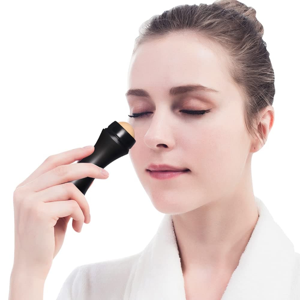 Oil Absorbing Volcano Roller Portable And Reusable Anti Oil Facial Tool Oil Control