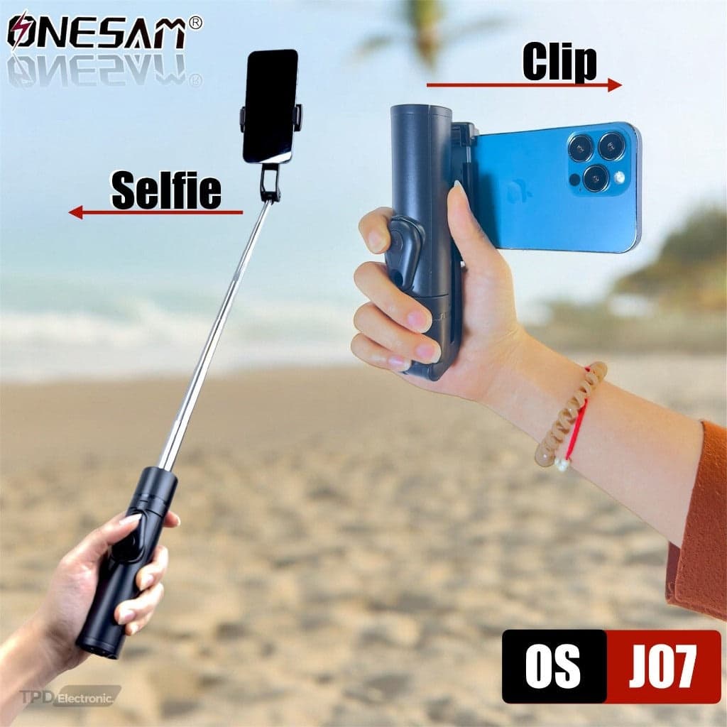 ONESAM OS J07 Retractable Bluetooth Selfie Stick & Stable Tripod With Wireless Remote view 5