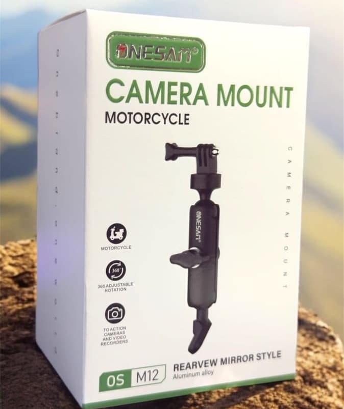 ONESAM OS M12 360° Rotation Rearview Mirror Gopro Mount view 4