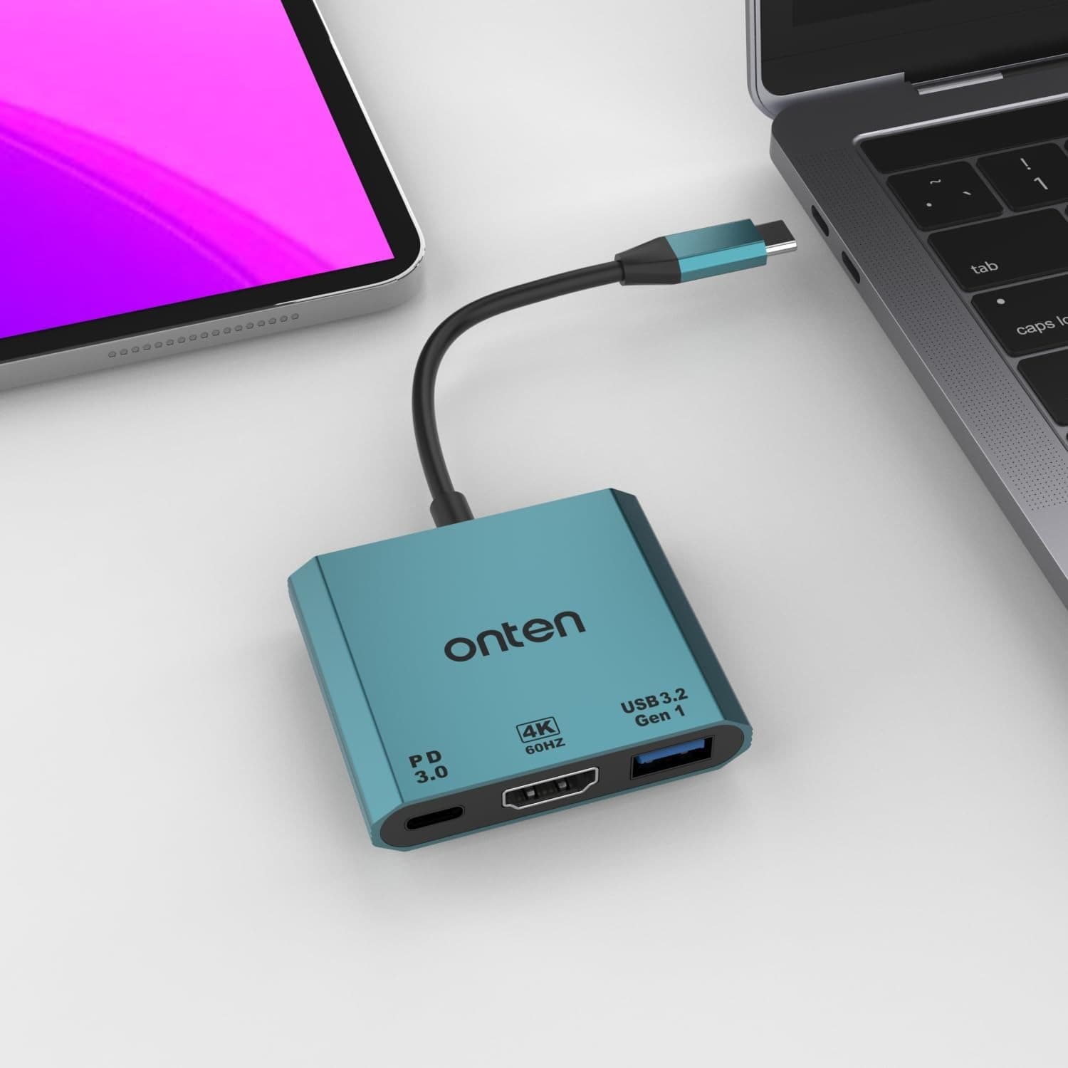 Onten UC301 3 In 1 USB C To HDMI 4k 60hz Adapter