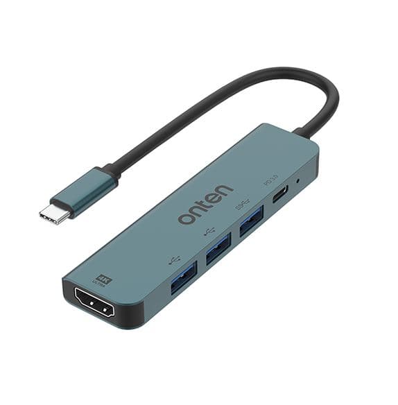 Onten UC907 USB-C Multi Function 5 In 1 Docking Station