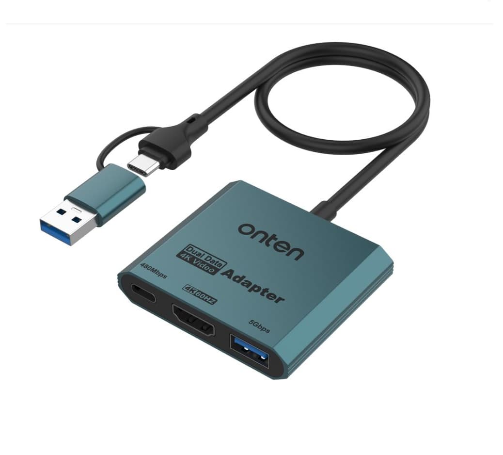 Onten UCA303 Type C + USB3.0 To HDMI 4K + USB3.0 + Type C Multifunction Hub