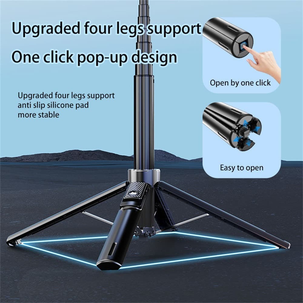 P135 Magnetic Selfie Stick Tripod view 5
