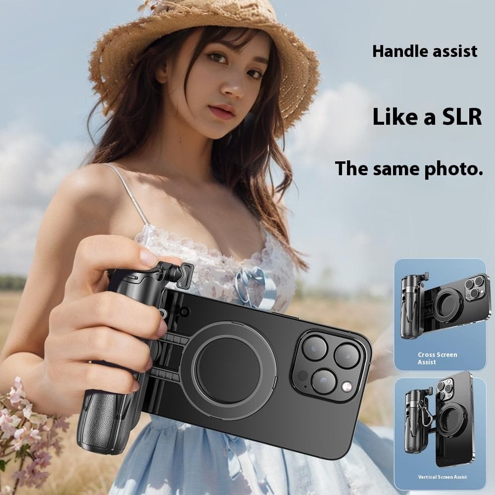 P15-C 2 In 1 Magnetic Selfie Stick Tripod with Telescopic Handle view 2