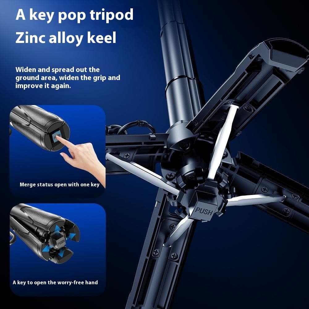 P15-C 2 In 1 Magnetic Selfie Stick Tripod with Telescopic Handle view 5