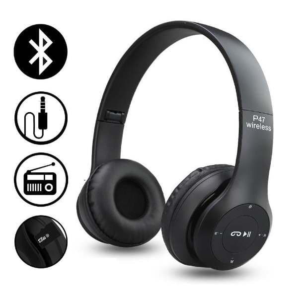 P47 Wireless Bluetooth Foldable Headphones FM Wireless TF Card