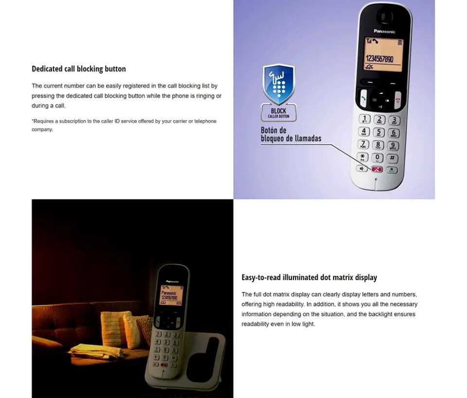 Panasonic KX-TGC252 Dual Set Digital Cordless Telephone view 2
