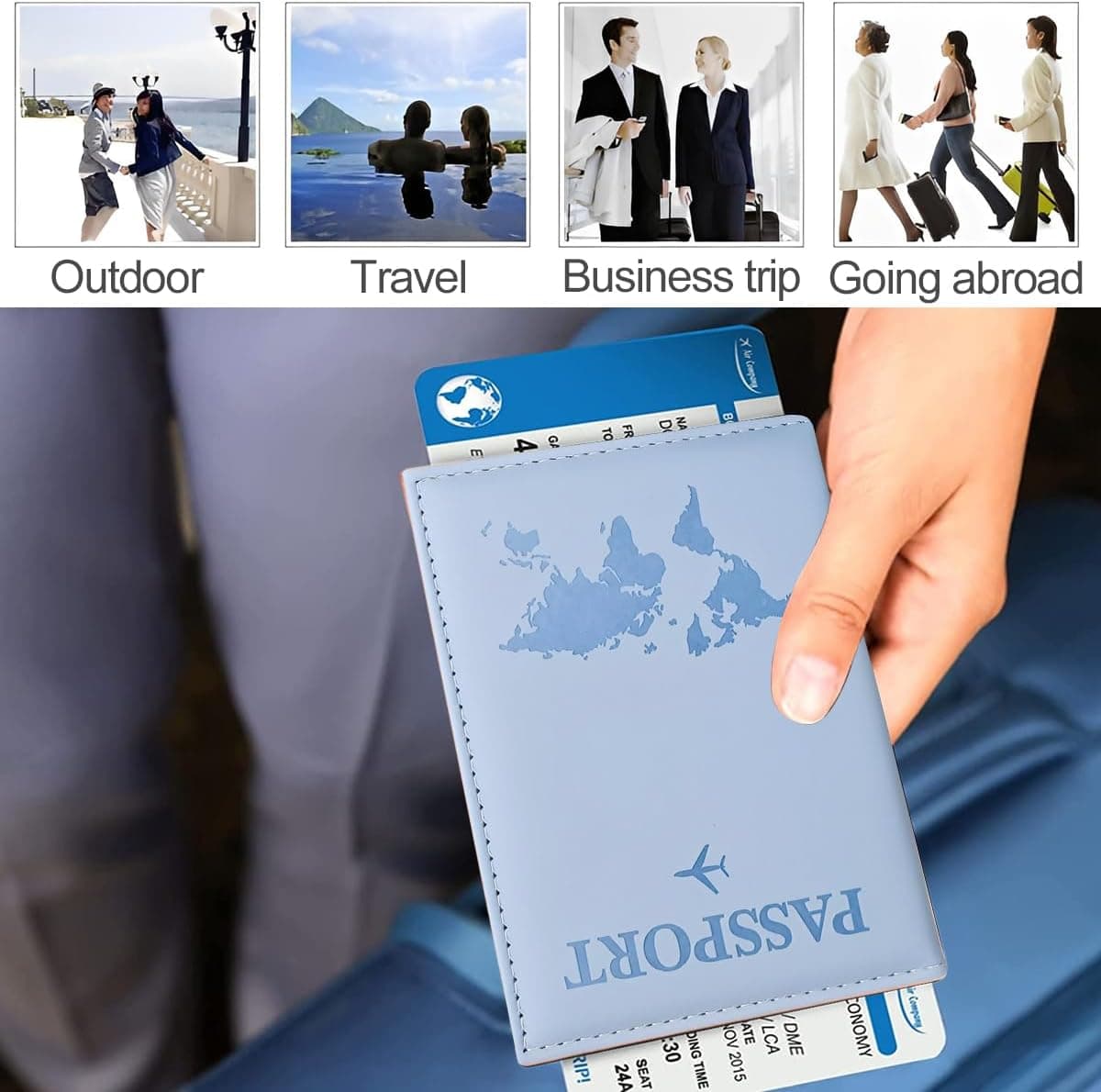 Passport Holder And Travel Wallet Organizer view 2
