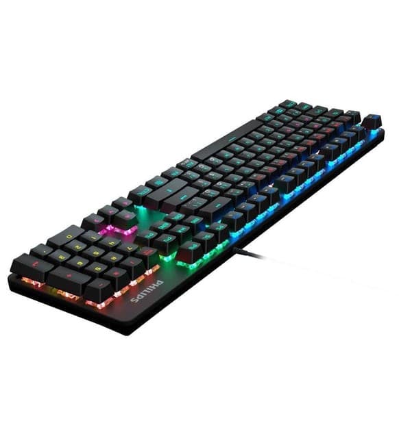 PHILIPS G401 Gaming Mechanical Blue Switch Keyboard Wired USB Full Mixed Light view 2