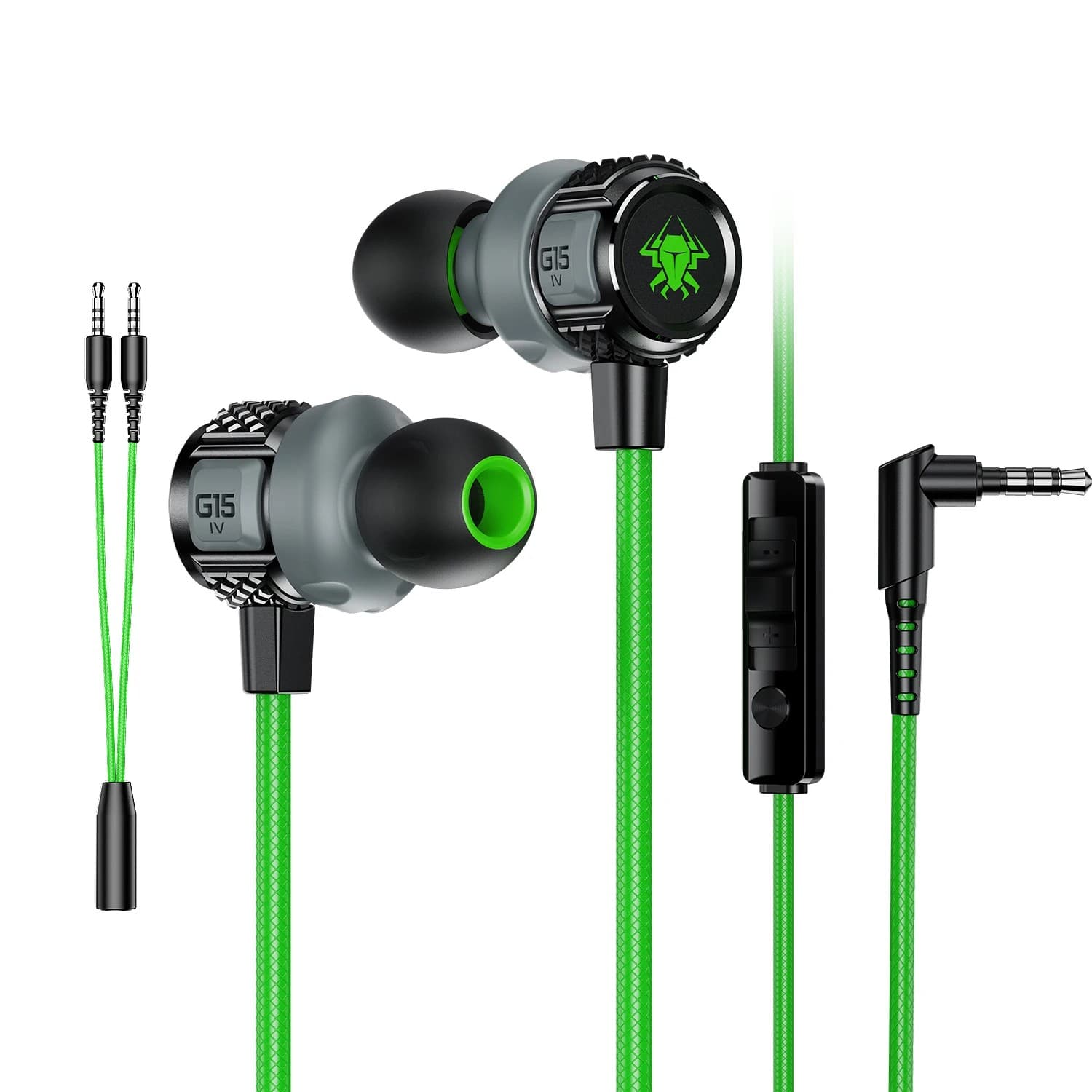 Plextone G15 IV Wired E-Sports Earphones With Foot First Audio Effect