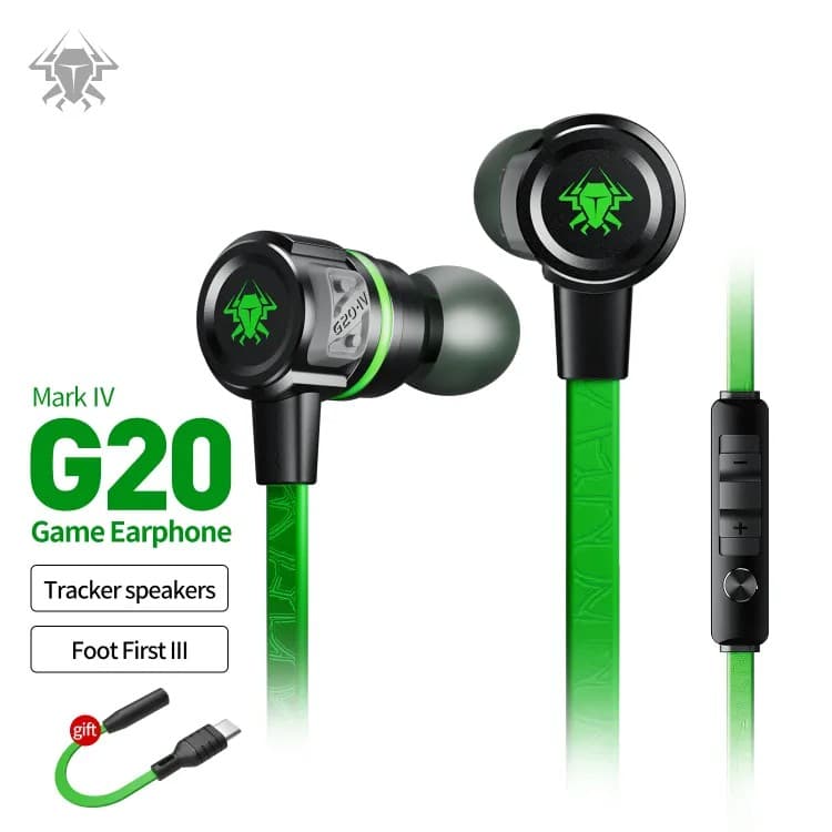 Plextone G20 Mark IV Metal Bass Magnetic Noise Cancelling Gaming Earphone Type C And 3.5MM view 2