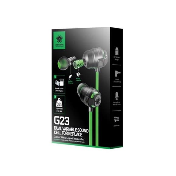 Plextone G23 Super Bass Dual Variable Sound Cell For Replace Gaming Earphone With Mic view 5