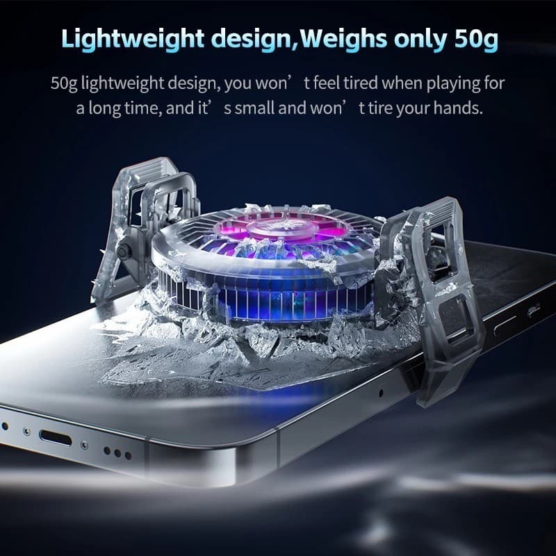 PLEXTONE UF1 Radiator Magnetic Suction RGB Light Mobile Phone Cooler view 3