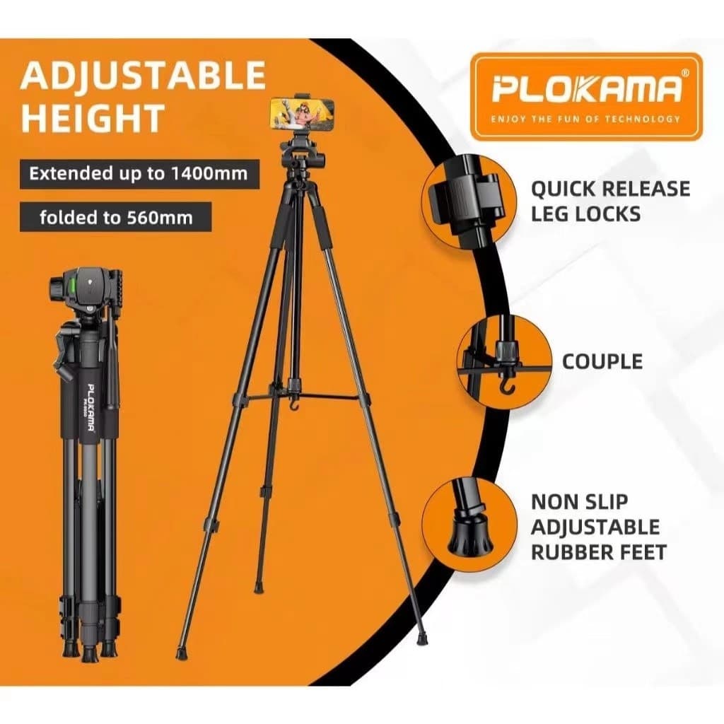Plokama PK 9950 1.5m Professional Tripod view 3