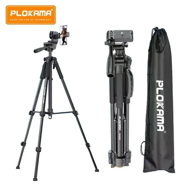 PLOKAMA PK 9990 Professional Tripod Stand for Camera And Mobile Phones