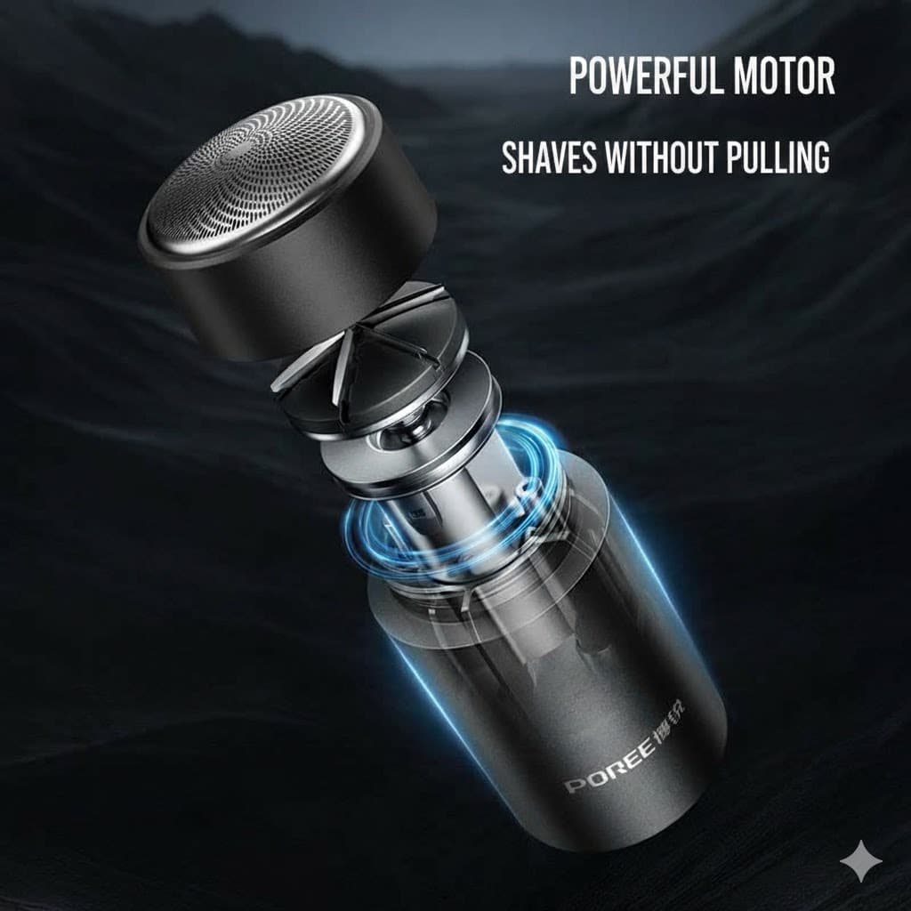 POREE P002 Electric Shaver For Men Waterproof 6‑Blade Precision Cutter view 6