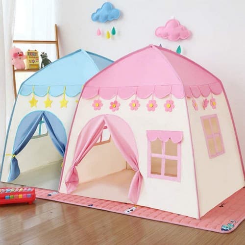 Portable Kids Foldable Play Tent Princess Castle Playground