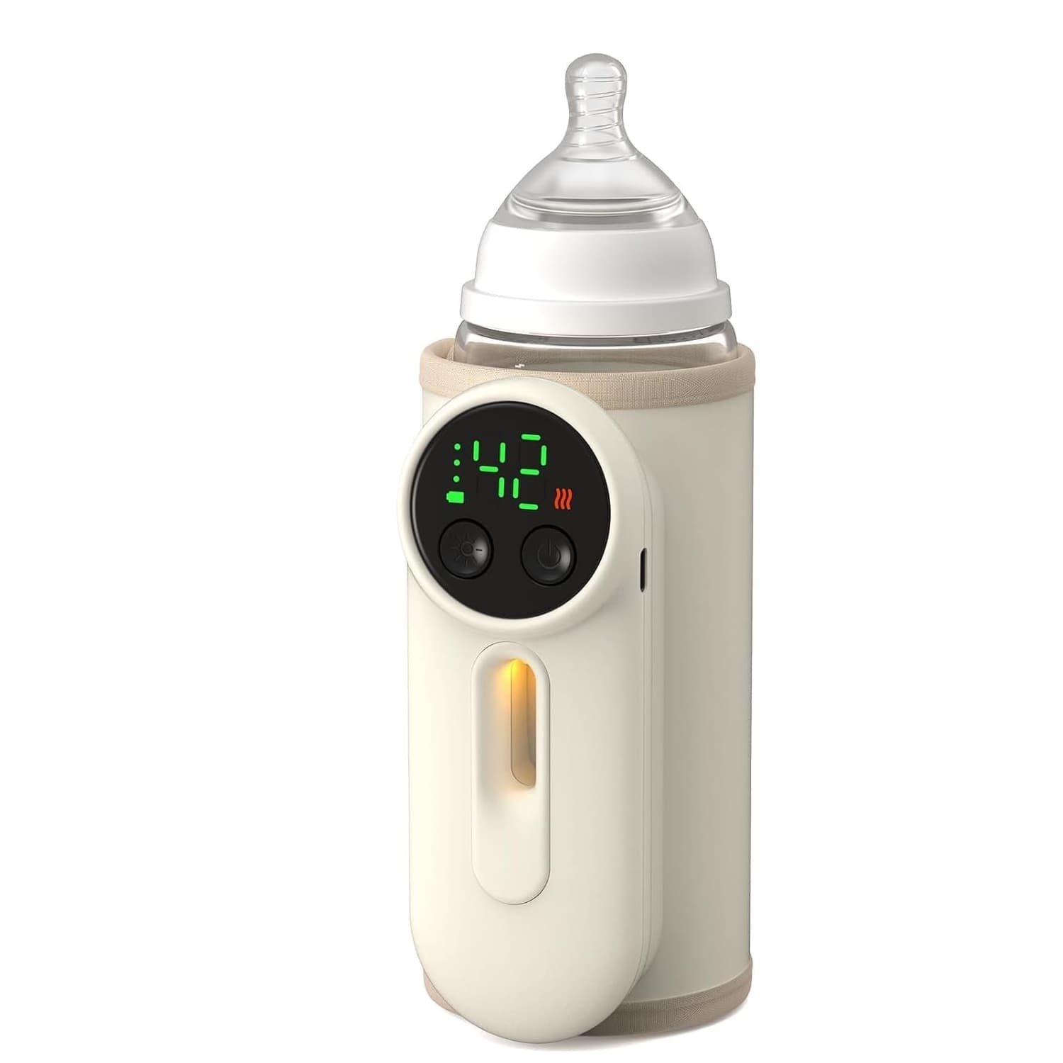 Portable Milk Bottle Warmer For Baby Rechargeable Breast Milk & Formula Warmer With Temperature Control