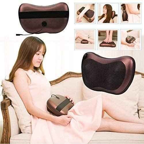 Portable Neck & Back Massager Pillow For Home, Office & Car Use view 6
