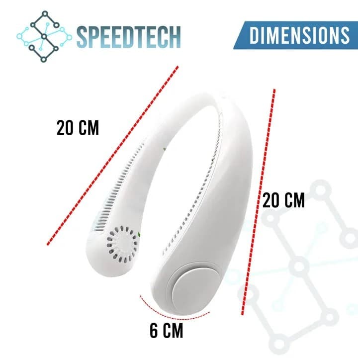 Portable Vaneless Hanging USB Rechargeable Neck Fan Coolfan view 3