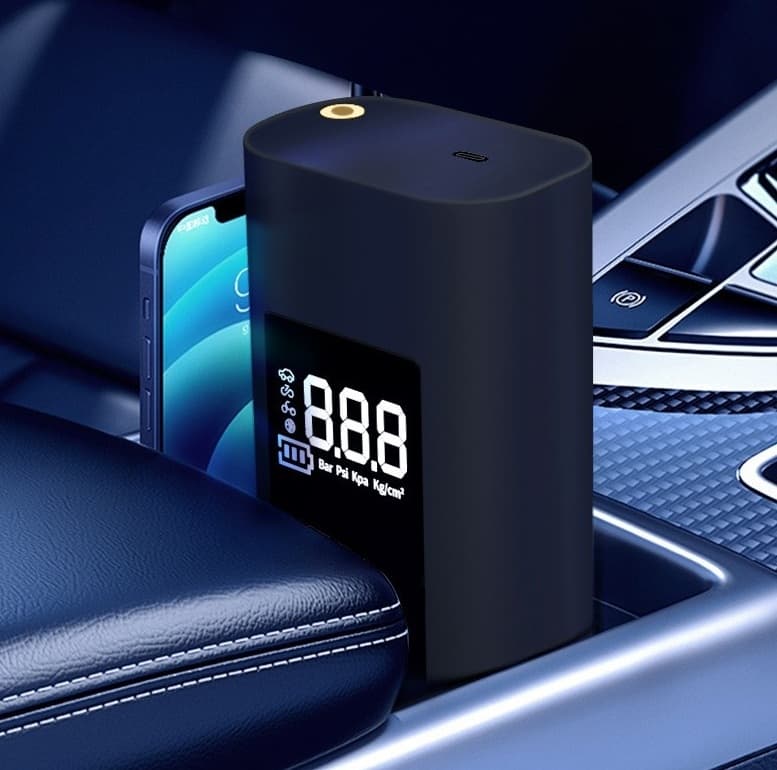 Portable Wireless Car Air Pump High-Pressure Electric Tire Inflator With Digital Display view 4