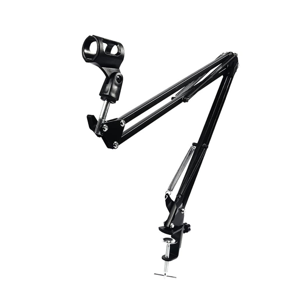 Professional Recording Microphone Stand Black Boom Suspension Scissor Arm