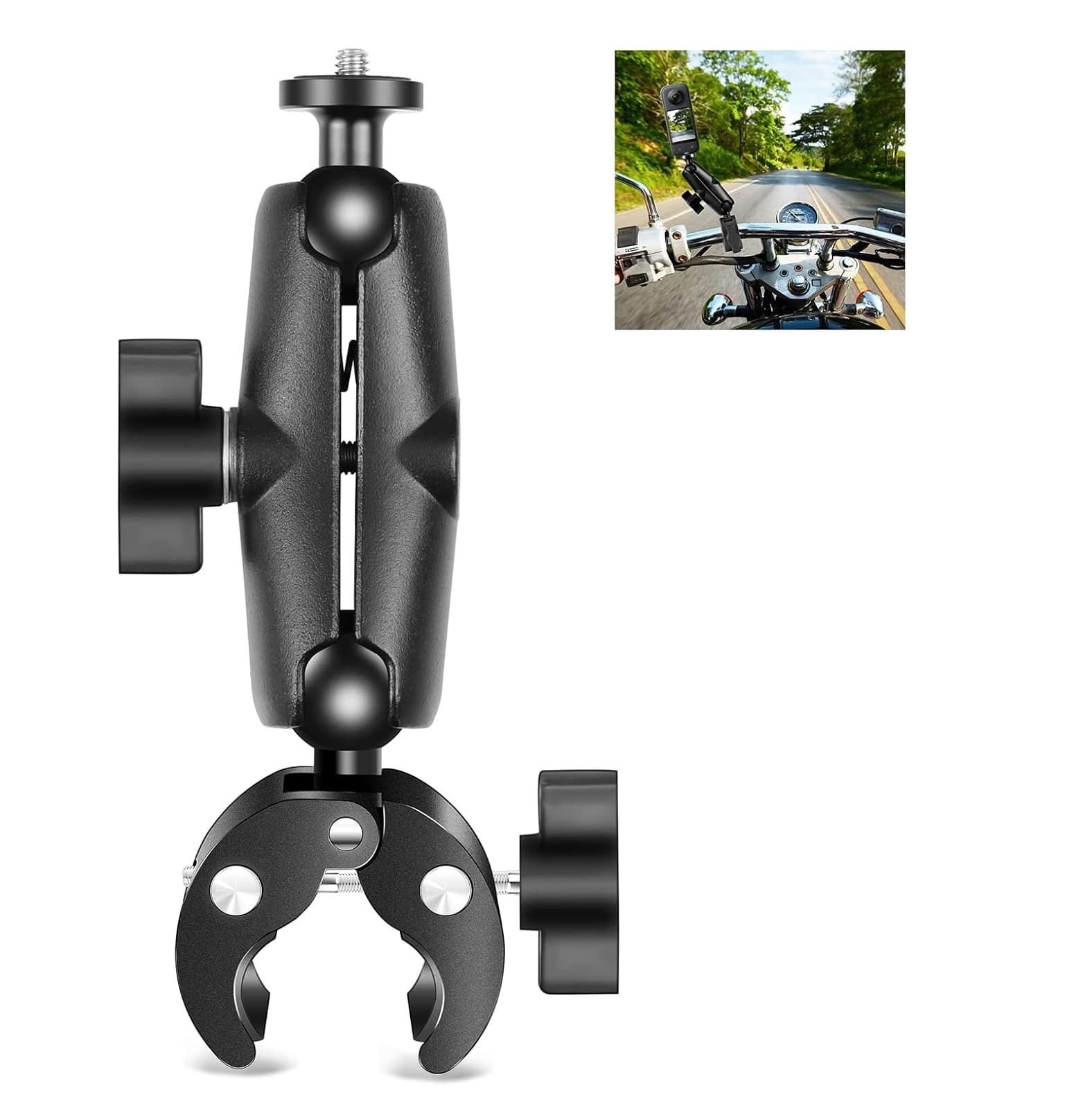 PULUZ Motorcycle Handlebar Crab Super Clamp Camera Mount Holder For GoPro