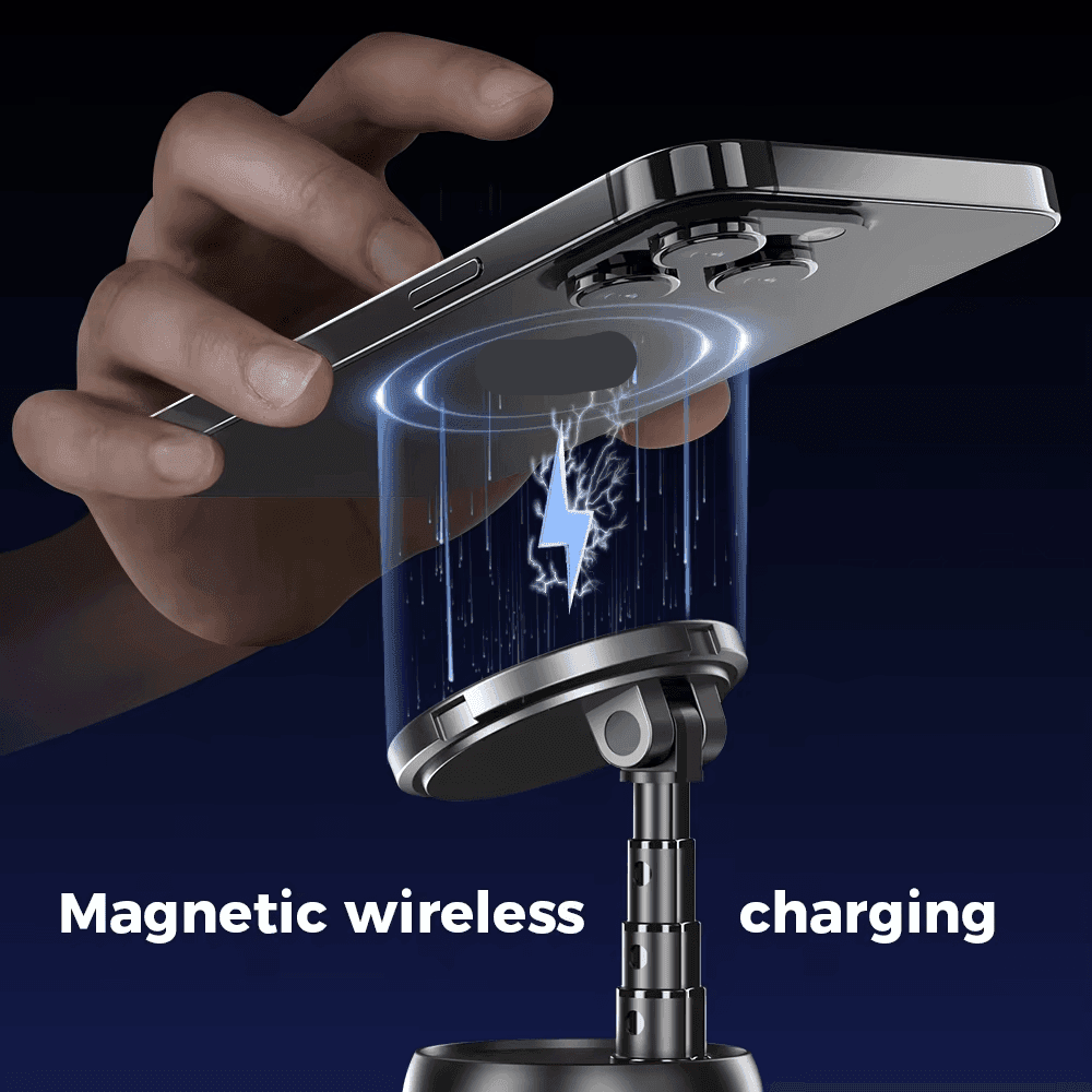 Q05 Smart Phone Magnetic Charging Gimbal Stabilizer 360° Rotation With AI Face Tracking view 3