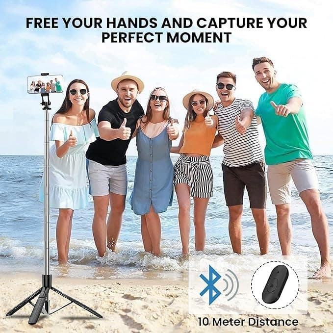 R16 Selfie Stick Mobile Phone Tripod With Bluetooth Remote Selfie Stick view 2
