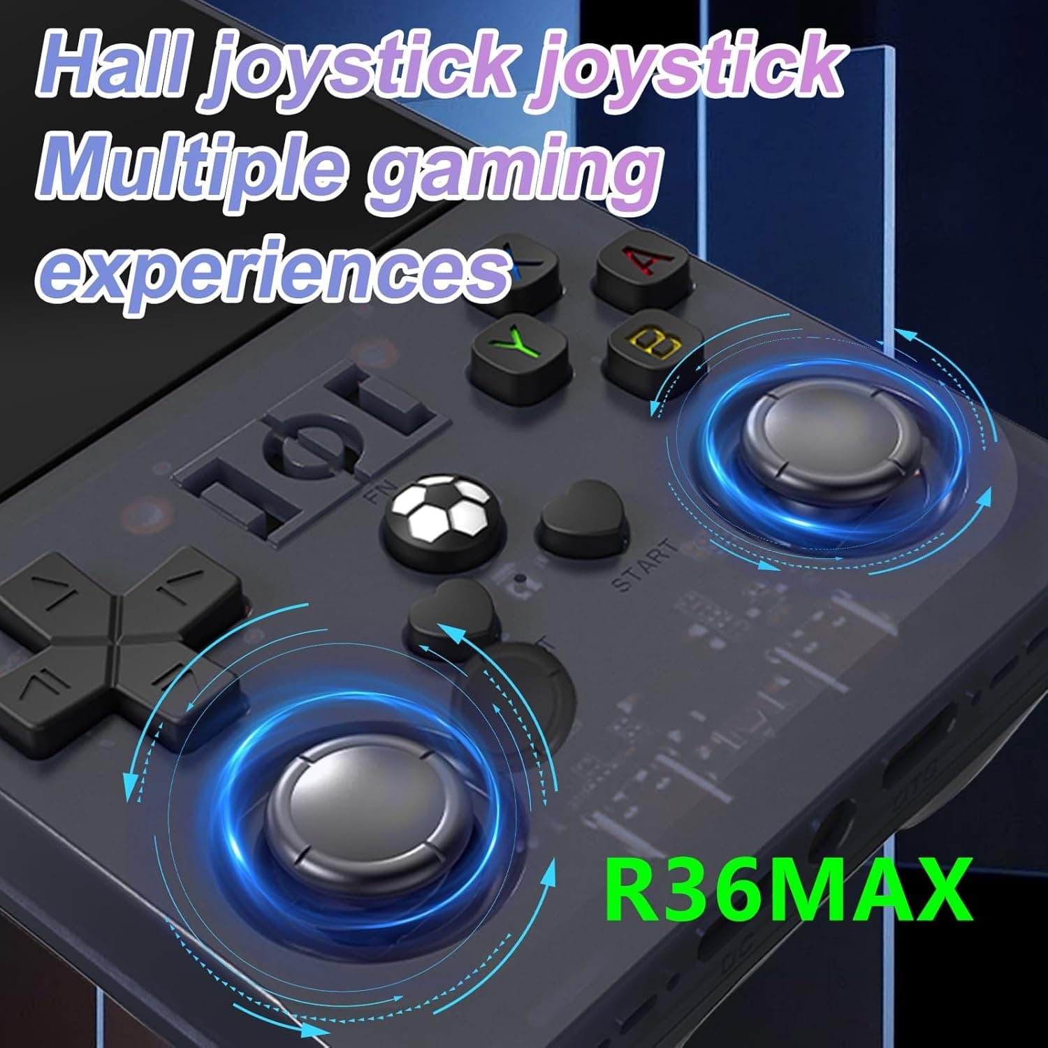 R36 Max Retro Handheld Video Game Console 3.5-Inch IPS HD Screen 64GB Storage with 15,000+ Pre-installed Games view 3