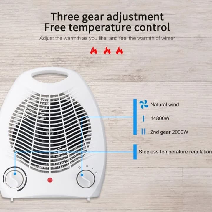 RAF R1181 Electric Heater With Fan 2000W view 6