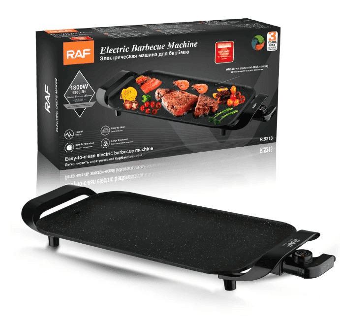 RAF R5313 Electric Non-Stick BBQ Grill Machine 1800W
