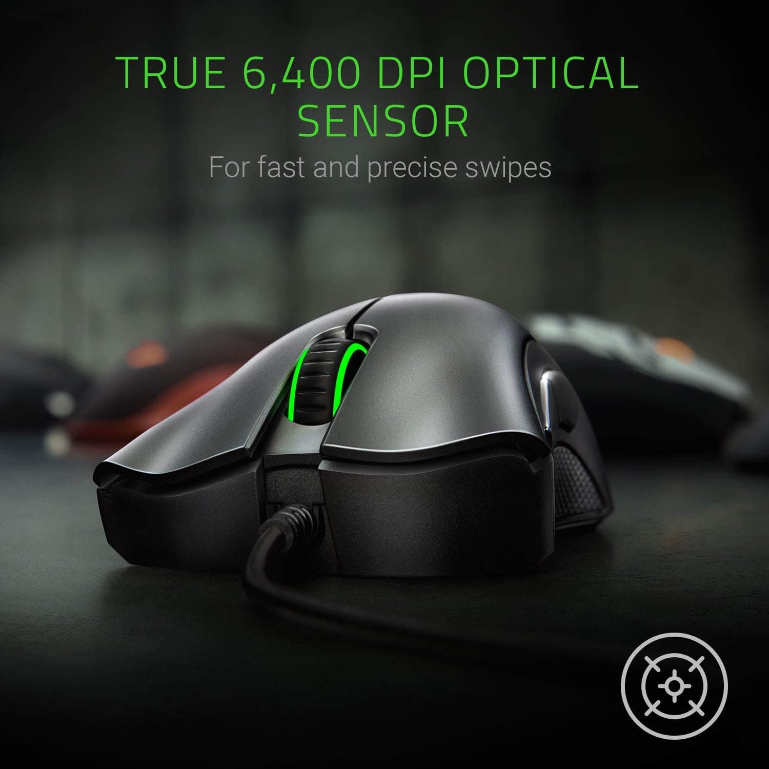 Razer Deathadder Essential Wired Gaming Mouse 6400DPI Optical Sensor view 2